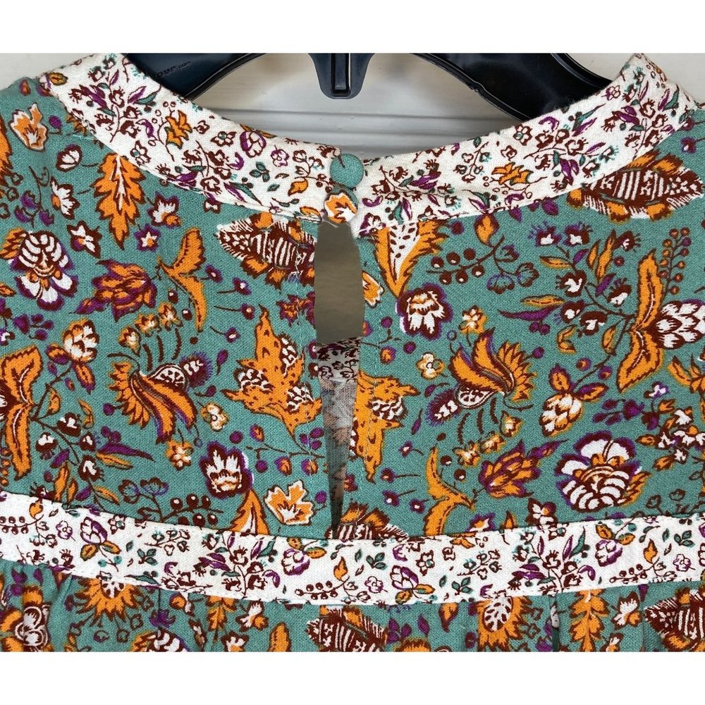 NWT Universal Thread Size Large Green Floral Cottagecore Two Pocket Cotton Dress - Picture 10 of 13